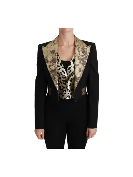 Marynarka Dolce And Gabbana żakardowa czarna