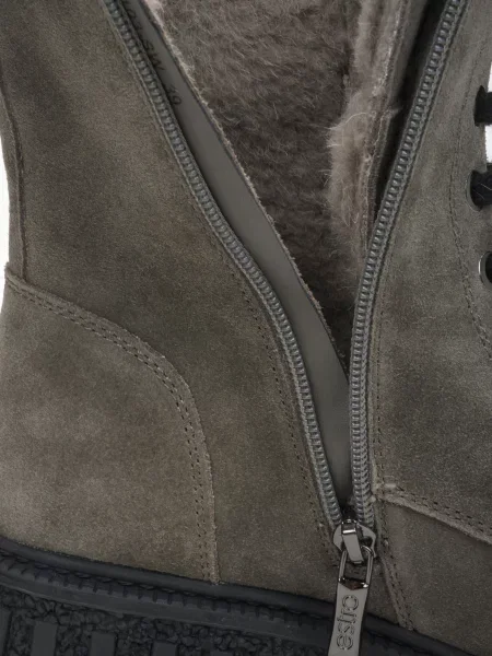 Велюровые сапоги Estro серые