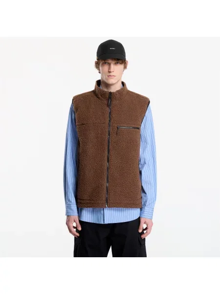 Vestă Gramicci Reversible Sherpa Vest Dark Brown/black S negru