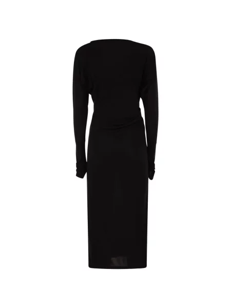 Rochie midi Max Mara drapată negru