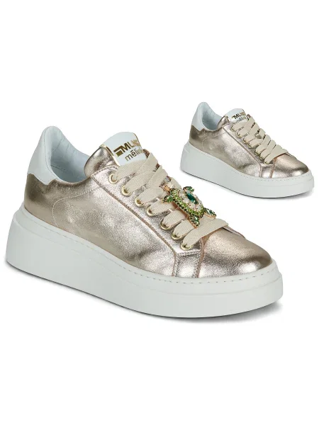 Pantofi Meline auriu
