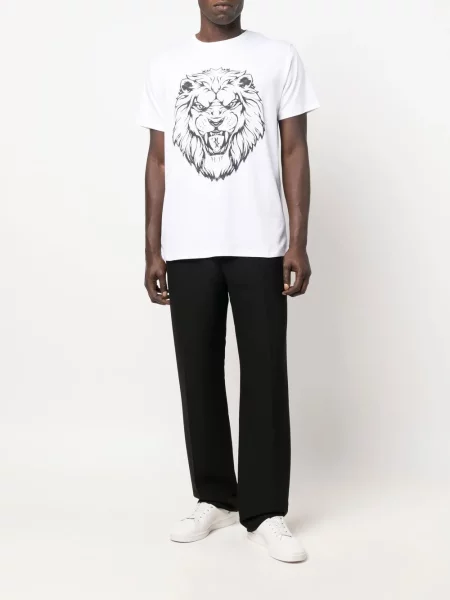 Tricou Billionaire cu imagine alb