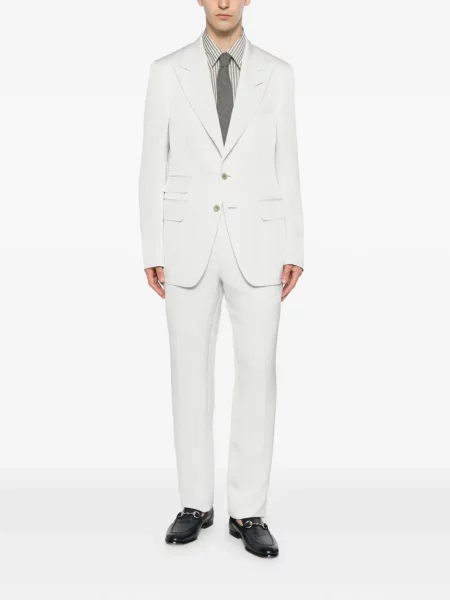 Sacou Tom Ford cu rever albastru