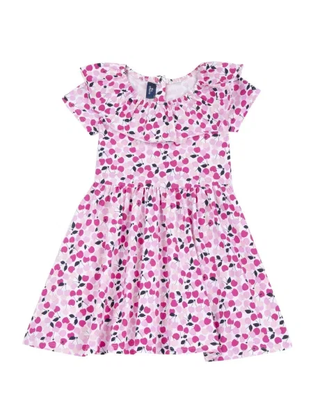 Chicco Rochie roz pitaya / negru alb