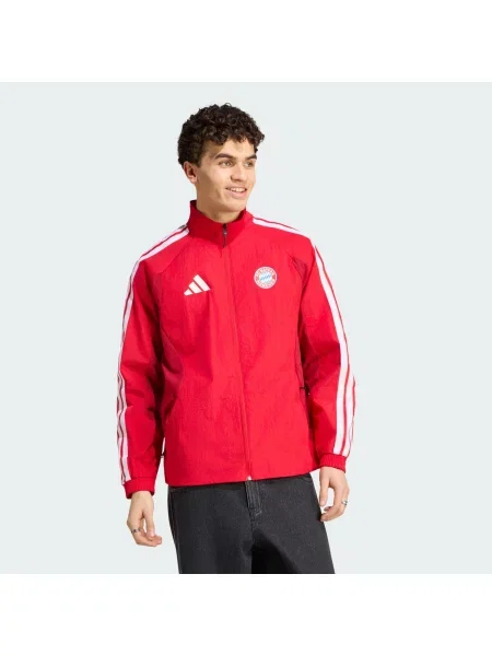 ADIDAS PERFORMANCE Αθλητικό μπουφάν FC Bayern München Anthem κερασί λευκό