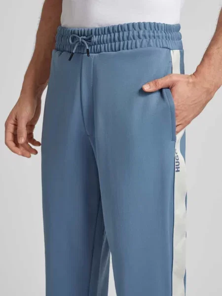 Spodnie dresowe o kroju relaxed fit z lampasami Model DOLOS' Hugo