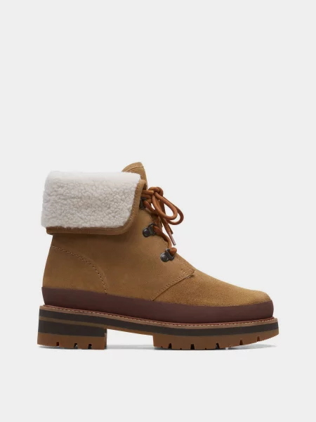 Clarks Черевики текстиль бежевий