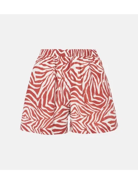 Jedwabne bermudy Brunello Cucinelli czerwone