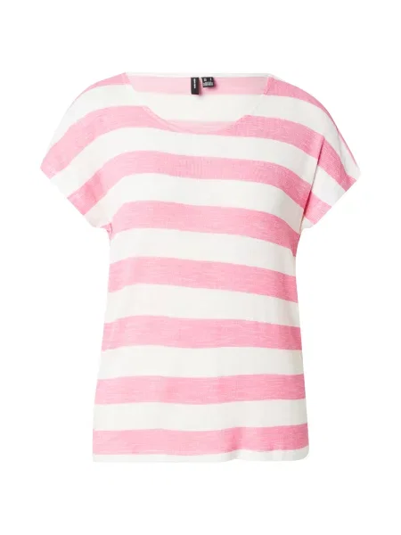 VERO MODA Tricou VMWIDE roz alb