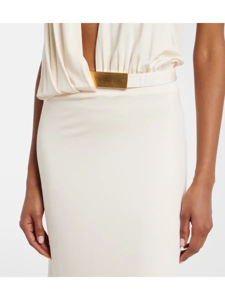 Rochie maxi Vix Paula Hermanny alb