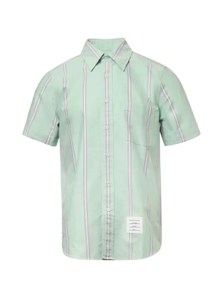 Pruhovaná košile Thom Browne zelená