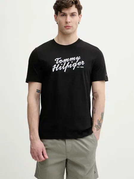 Tommy Hilfiger tričko pánske čierna