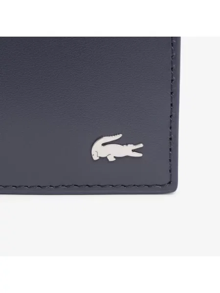 Lacoste Portfel Fitzgerald Ze Skóry granatowy