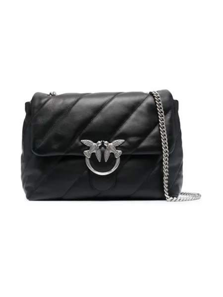 Torebka Pinko skórzana czarna