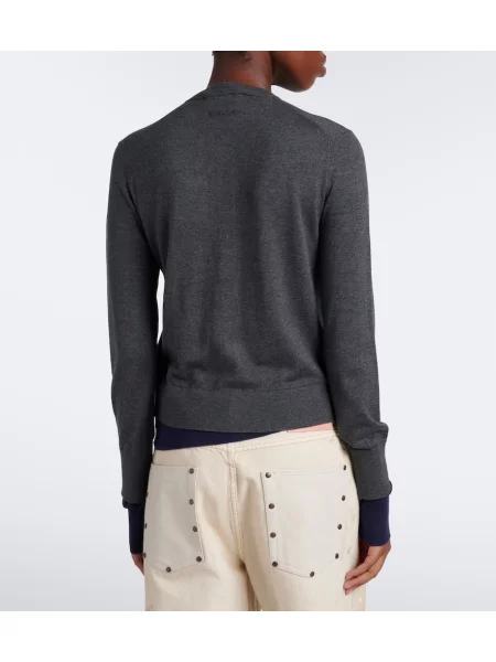 Cardigan Acne Studios de lână gri