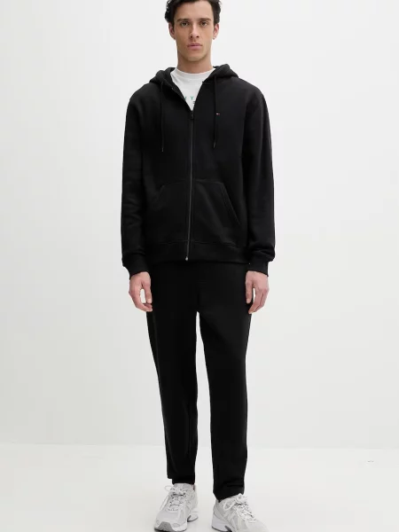 Tommy Jeans komplet trenirke z bombažem črna