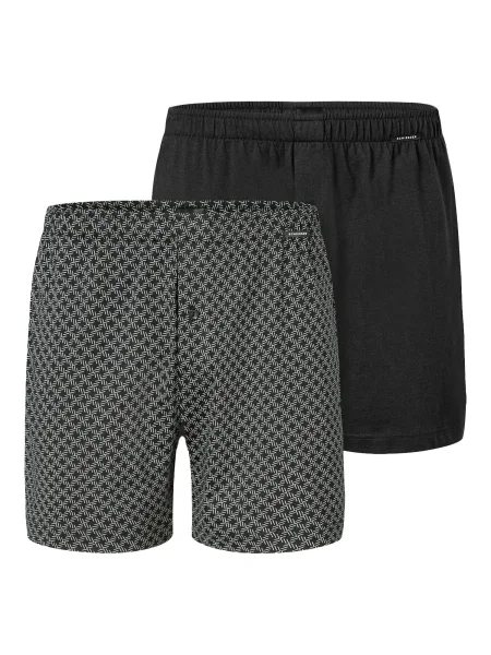 SCHIESSER Boxeralsók Basic szürke fekete