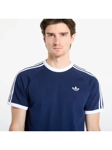 Pruhované tričko Adidas Originals bílé