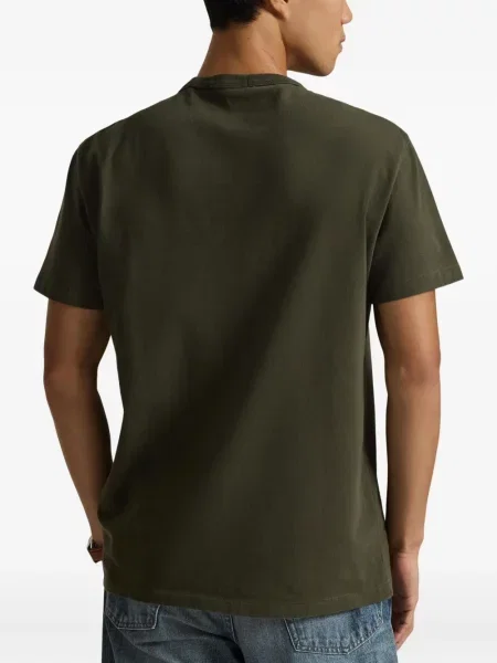 Μικρός κασκέτο Polo Ralph Lauren με χαμηλή μέση υφαίνω διαγωνίως πράσινο