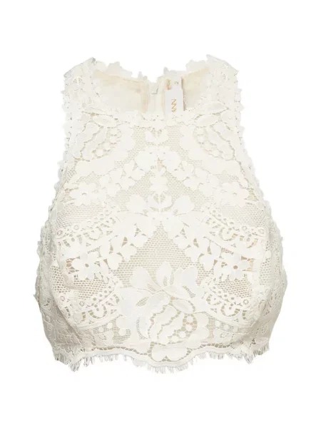 Rochie mini Zimmermann din dantelă alb