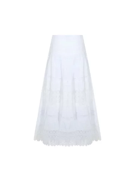 Spódnica maxi Charo Ruiz Ibiza koronkowa biała
