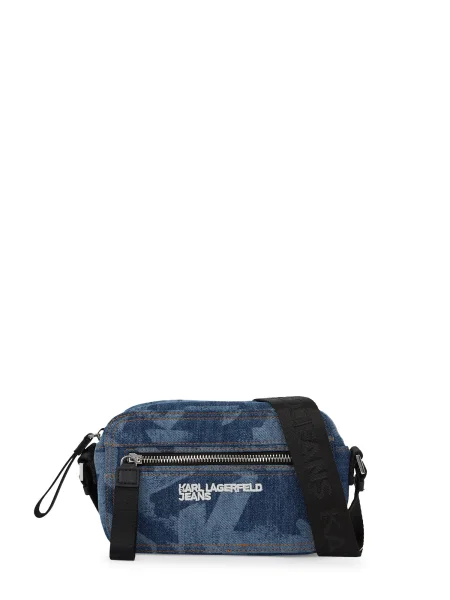 KARL LAGERFELD JEANS Torba za čez ramo moder denim / temno modra