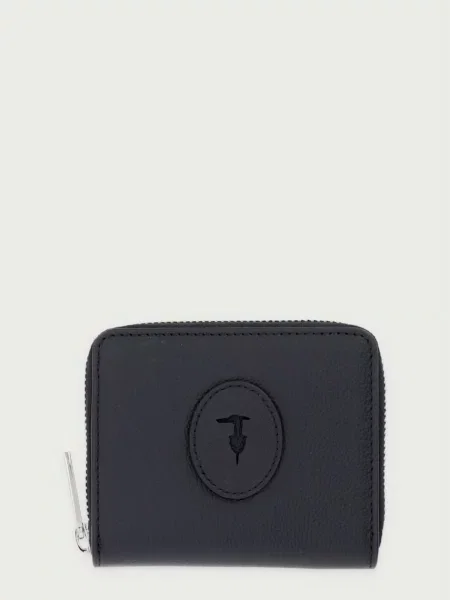 Trussardi portofel pentru femei din piele negru