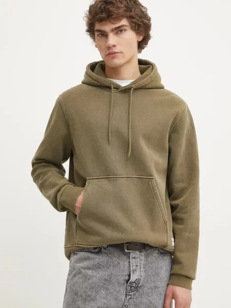 Geacă Samsøe Samsøe cu glugă verde