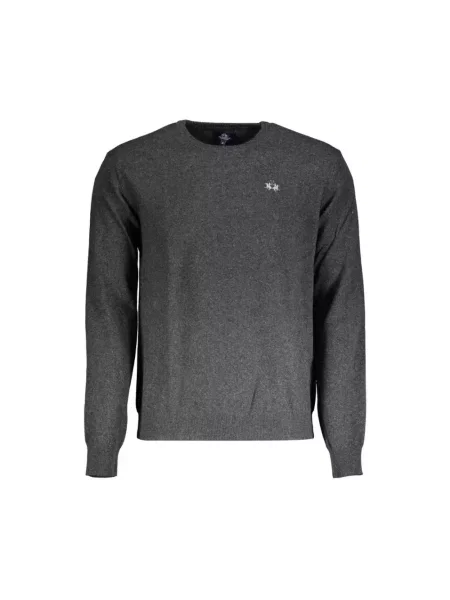 Sweter La Martina z kaszmiru szary