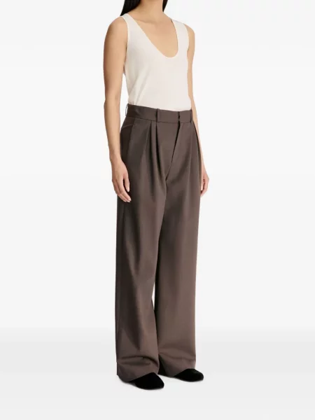 Pantaloni Loulou De Saison maro