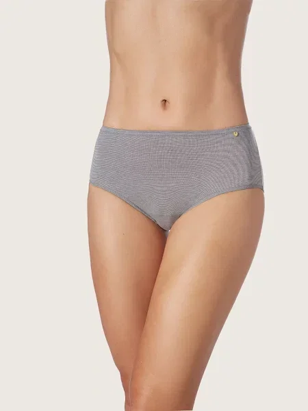 Zd ZERO DEFECTS Chiloți Atenea high waist Soy fiber' gri