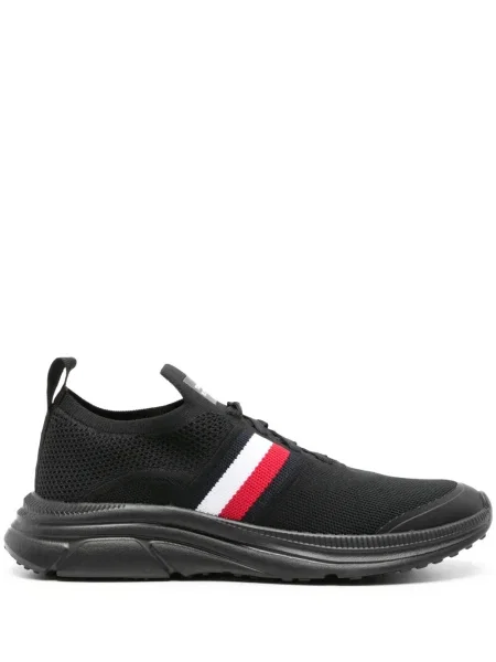 Sneakerși Tommy Hilfiger tricotate negru
