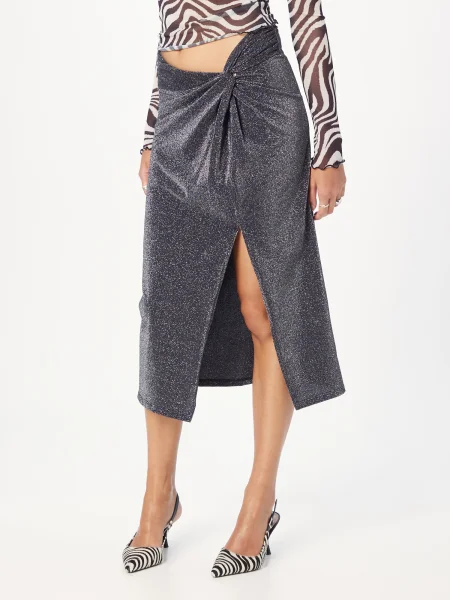 Nasty Gal Szoknyák fekete / ezüst