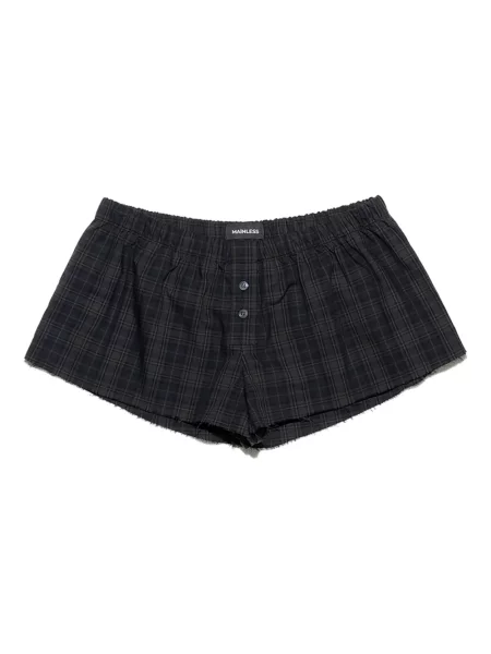 Szorty Mainless w kratkę niebieskie