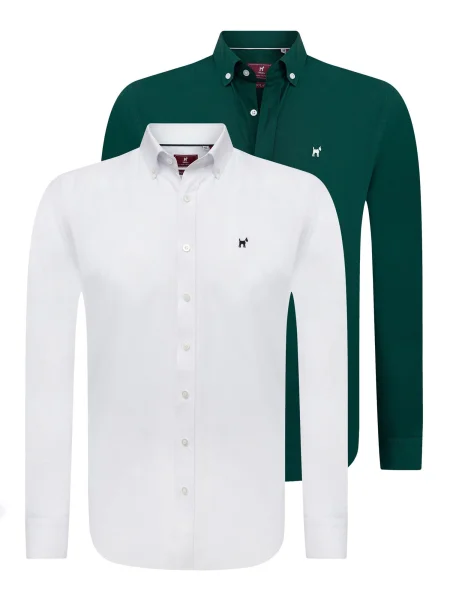 Williot Košulja tamno zelena bijela