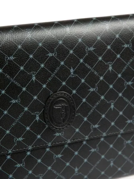 Geantă Trussardi cu imagine negru