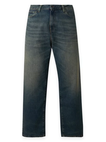 Carhartt WIP Pantaloni Aaron denim albastru