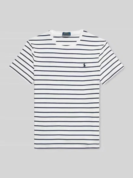 T-shirt o kroju regular fit z czystej bawełny Polo Ralph Lauren biała