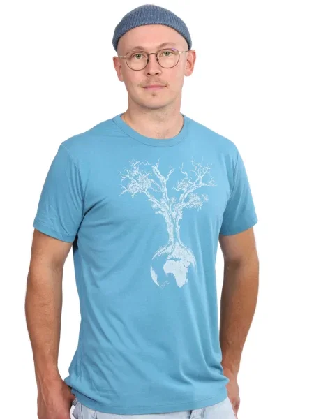 Life-Tree Póló Fairwear Bambus Weltenbaum' kék
