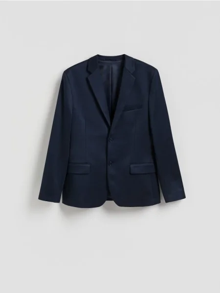 Reserved Marynarka slim fit granatowy