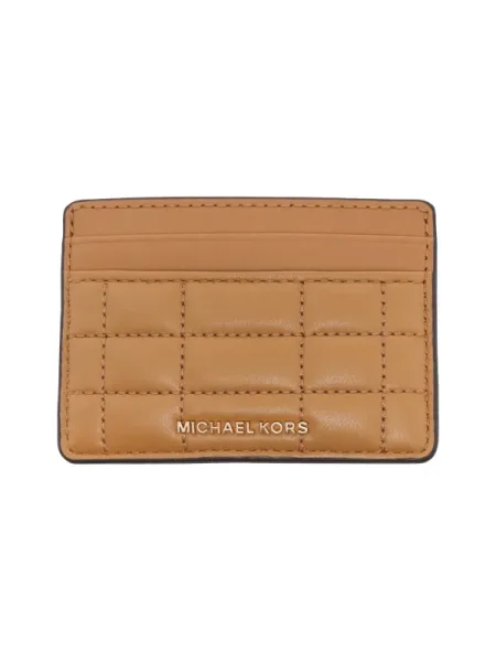 Bőr pénztárca Michael Kors barna