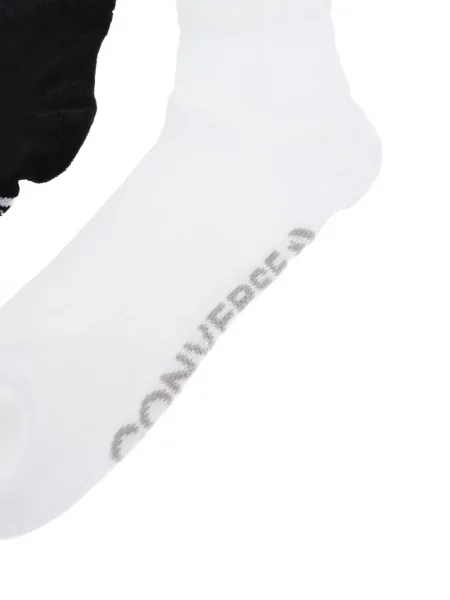 Čarape Converse s autogramom karirane smeđa