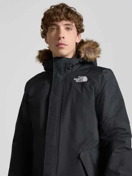 Parka o kroju regular fit z wyhaftowanym logo model ‘ZANECK’ The North Face czarna