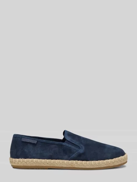 Espadryle z naturalnej skóry z naszywką z logo Marc O'polo