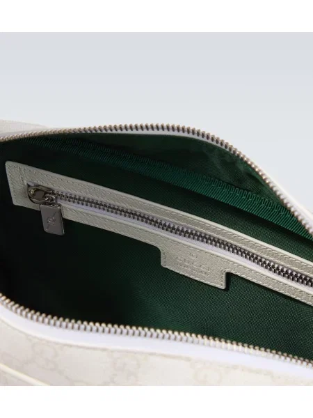 Geantă crossbody Gucci din canvas alb
