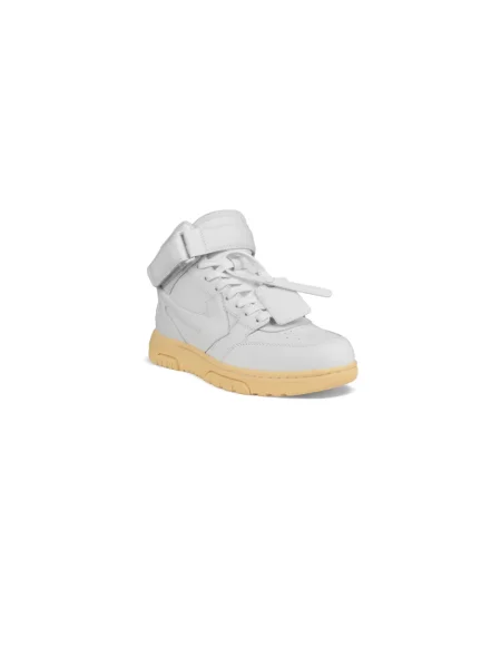 Sneakersy Off-white skórzane biznesowe białe