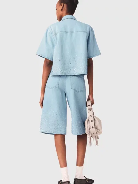 Сорочка Maje блакитна