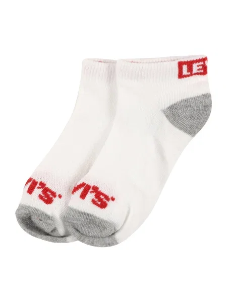Levi's Kids Čarape siva melange / crvena bijela