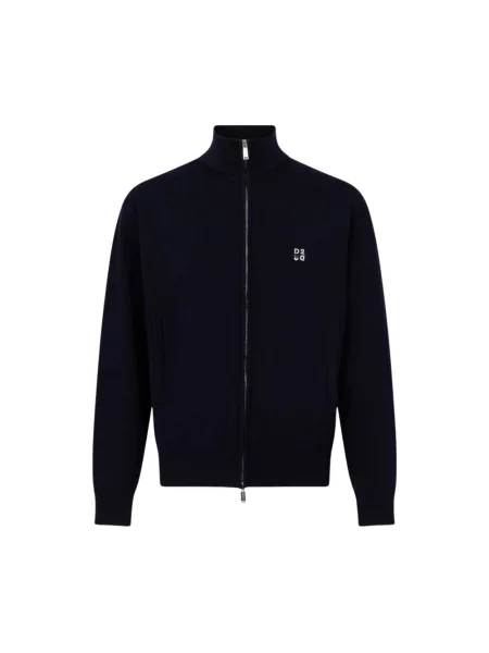 Dzianinowy kardigan Dsquared2 niebieski