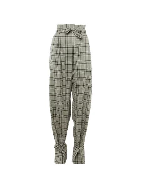 Pantaloni Zimmermann în carouri cu imagine gri